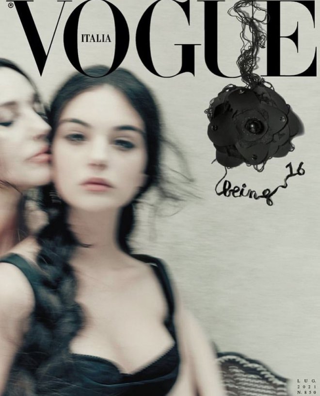 Моника Беллуччи снялась с дочерью для итальянского Vogue