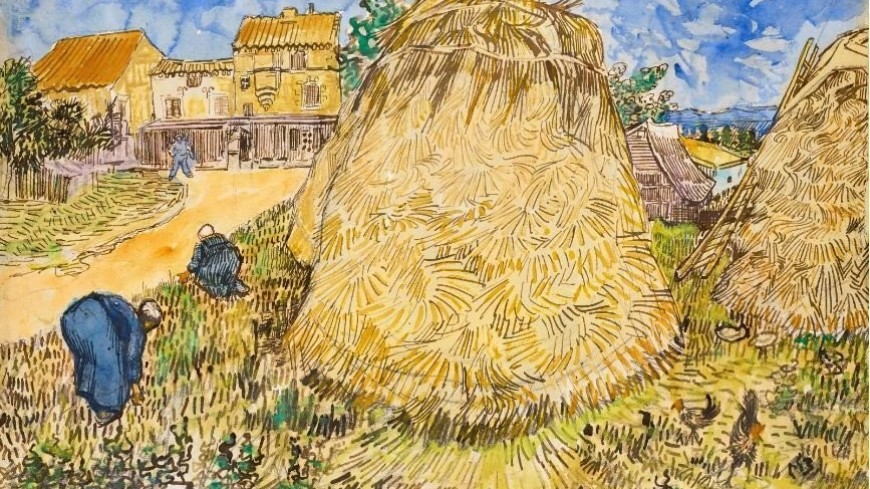 Картина Ван Гога «Стога пшеницы» ушла с молотка в Нью-Йорке за $35,9 млн долларов